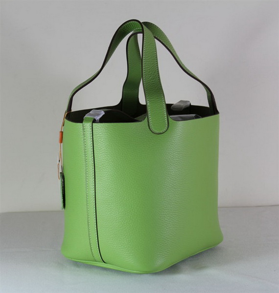 Fake & Replica Hermes Picotin Double Shoulder Bag Green 509060 - Click Image to Close